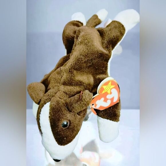 TY "BRUNO" Bull Terrier Dog with TAG AS COLLECTABLE! VINTAGE 1997 PERFECT! - Picture 4 of 11